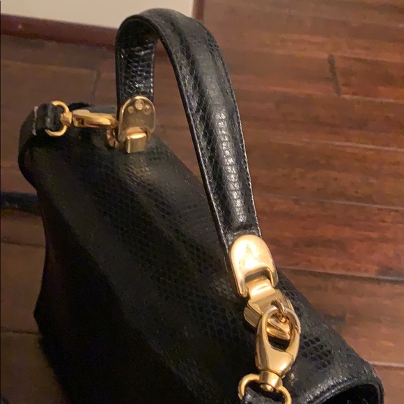 Antonio Scepi Blue Leather Satchel Made in Italy - Picture 7 of 13